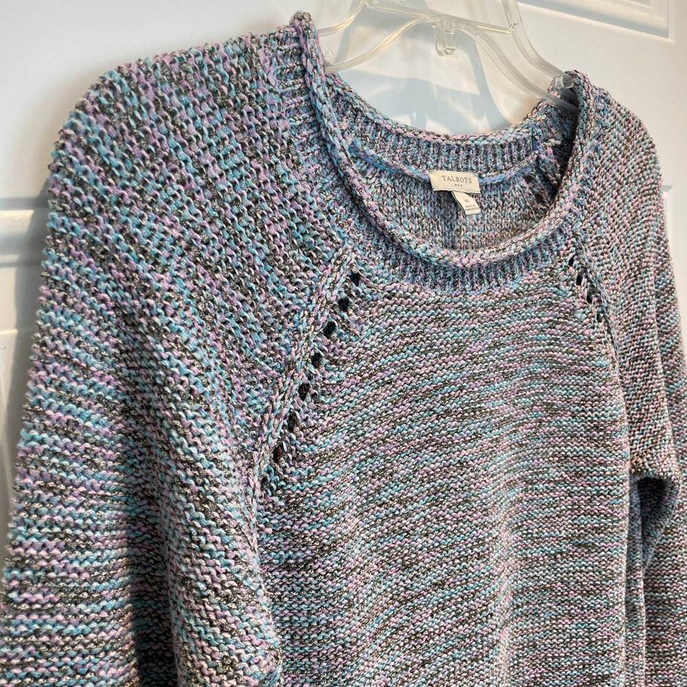 Talbots Multicolor Sweater Size Medium Lightweigh… - image 2